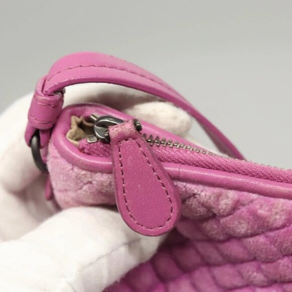 BOTTEGA VENETA Shoulder Bag Velor Purple Auth 120966 - Picture 11 of 16